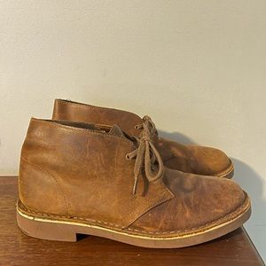 Clarks leather lace up booties casual very comfortable